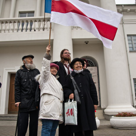 Opposisjondemonstrasjoner i Minsk, Belarus (Hviterussland) i 2015.